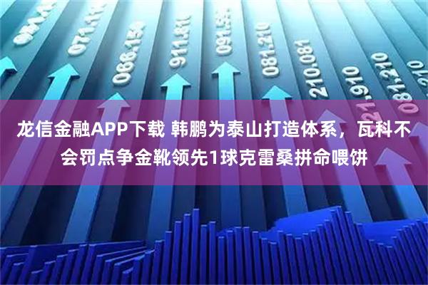 龙信金融APP下载 韩鹏为泰山打造体系，瓦科不会罚点争金靴领先1球克雷桑拼命喂饼